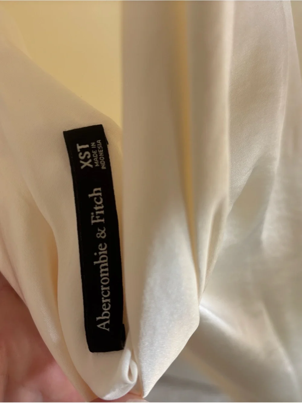 The A&F Julia Slip Cowl Back Bow Maxi Dress